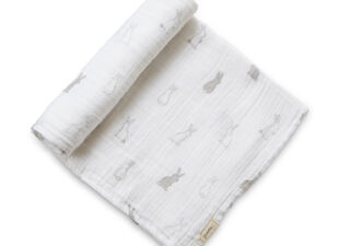 Petit Pehr Swaddle Blanket in new baby gift bundle